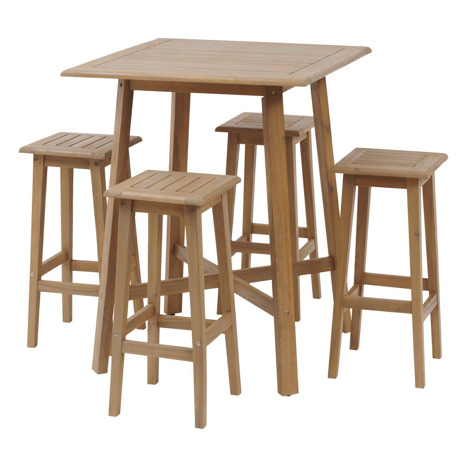 Hesperide - Table de jardin haute Tiwi en acacia - 4 Places - Hespéride - Image 6