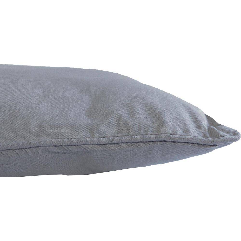 Jardindeco - Coussin en coton coloré Salsa 45 cm (Lot de 2) Gris Clair - Imagen 2