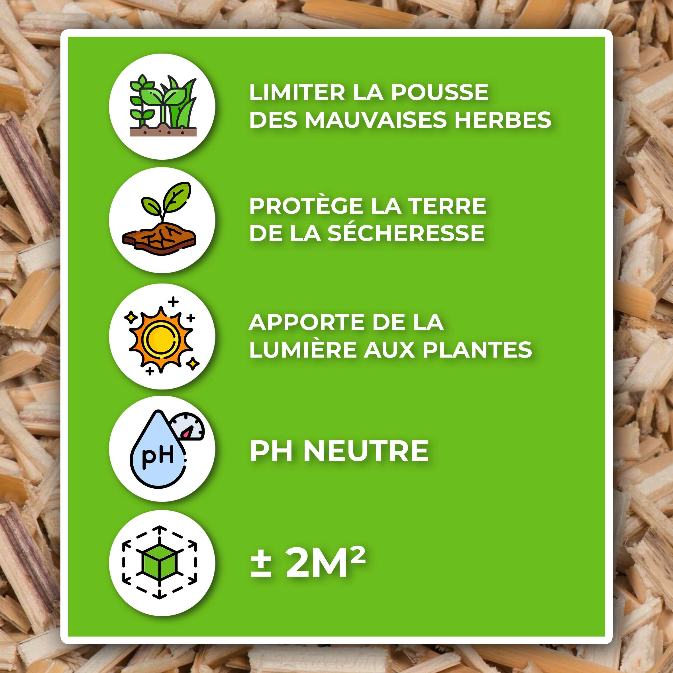 Sans Marque - Paillage horticole de Miscanthus  pour le jardin et le potager - 10kg - Image 2