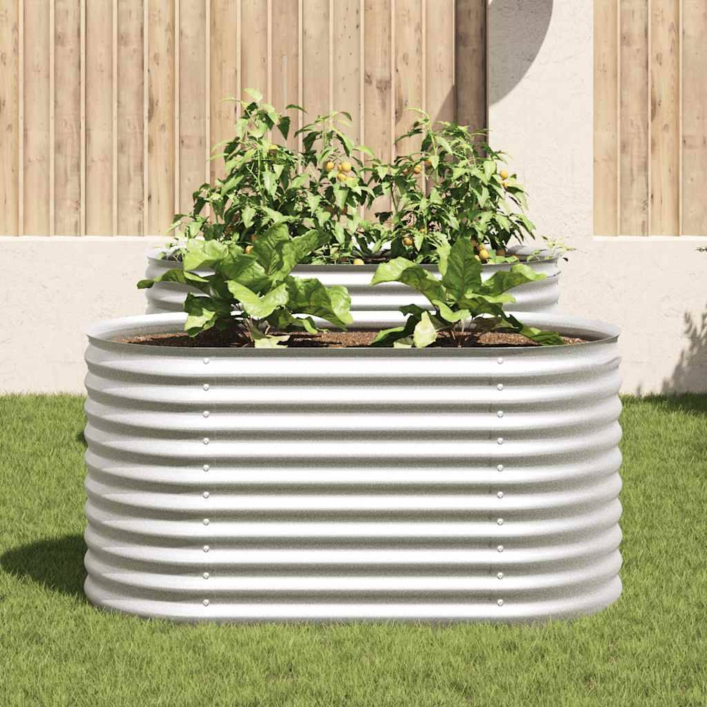 Prolenta Premium - Jardinière acier argent 160 x 80 x 81 cm - Prolenta premium p370.3 - Image 3