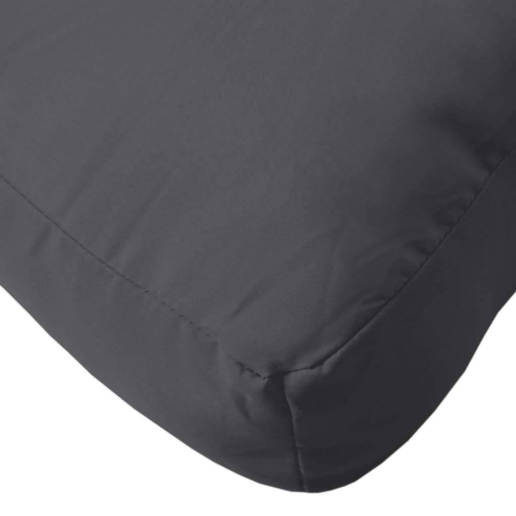 Lot de 2 Coussins pour canapé palette tissu polyester confortables pour salon de jardin Anthracite 60x60 cm – ComfortXL Outdoor Living - Image 8