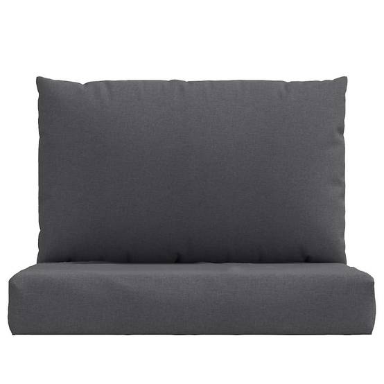 Lot de 2 Coussins pour canapé palette tissu polyester confortables pour salon de jardin Anthracite 60x60 cm – ComfortXL Outdoor Living - Image 4