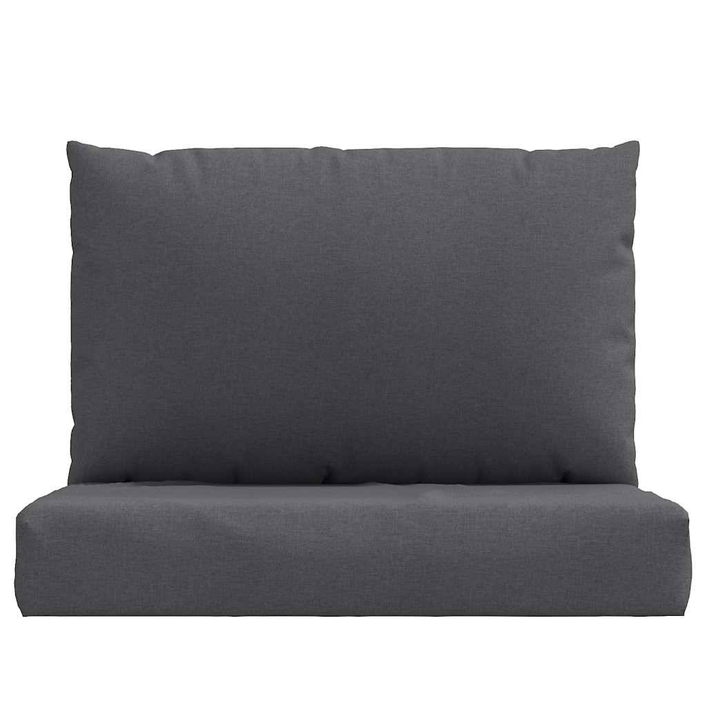 Lot de 2 Coussins pour canapé palette tissu polyester confortables pour salon de jardin Anthracite 60x60 cm – ComfortXL Outdoor Living - Image 4