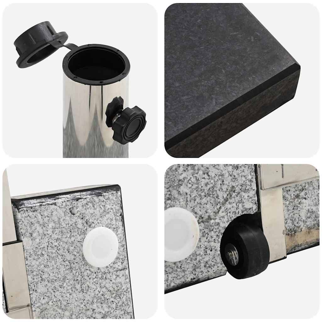 Vidaxl - Pied de parasol Noir 41 x 41 x 37 cm Granite vidaXL 42002809 - Image 10