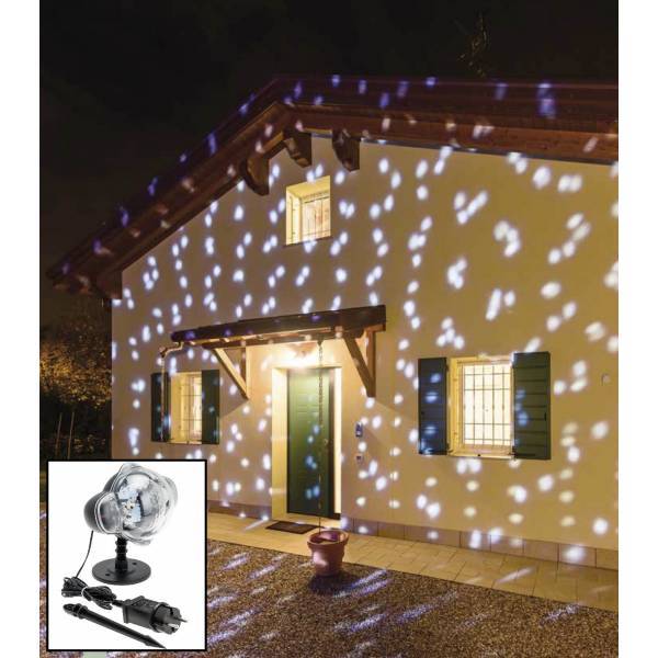 Lotti - Projecteur de façade effet chute de neige blanc froid 12V 3W extérieur IP44 Lotti - Imagen 1