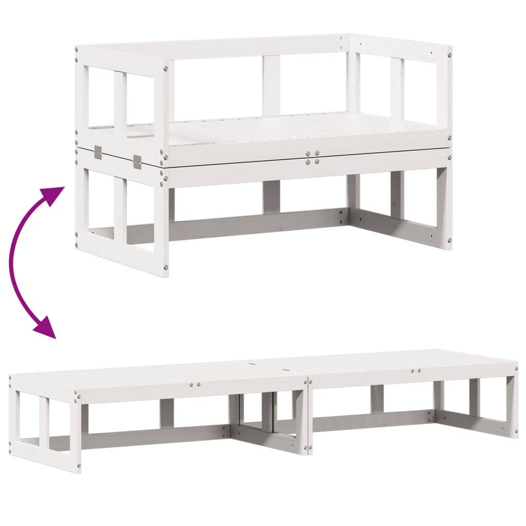 Prolenta Premium - Banc de jardin Blanc 201 X 60 cm - Prolenta Premium - Image 8