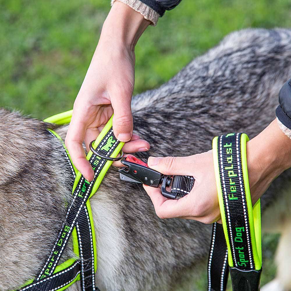 Ferplast - Ferplast Harnais chien SPORT DOG, Harnais pour chien taille Grande,  Harnais Suédois, Rembourrage doux, Coutures Réfléchissantes, Fermeture par - Imagen 3