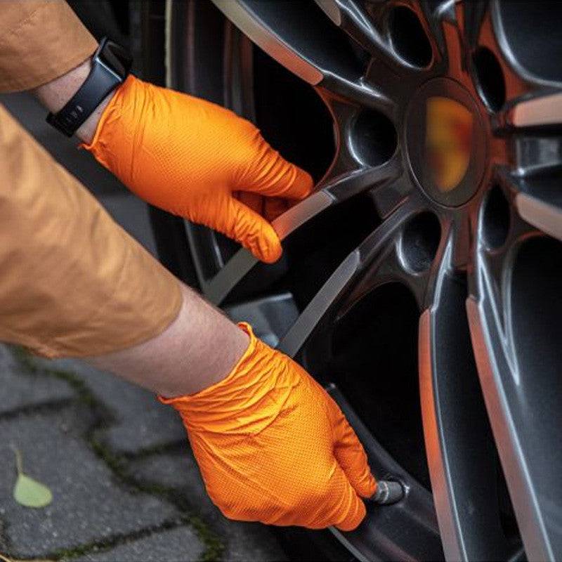 Neo Tools - Boite de 50 gants nitrile perforés oranges NEOTOOLS - taille L - NEO TOOLS EPI - Imagen 3
