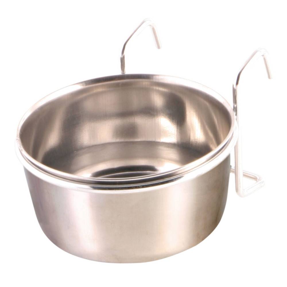 Trixie - Mangeoire acier inoxydable avec support 300 ml ø 9 cm, oiseaux. - Imagen 3