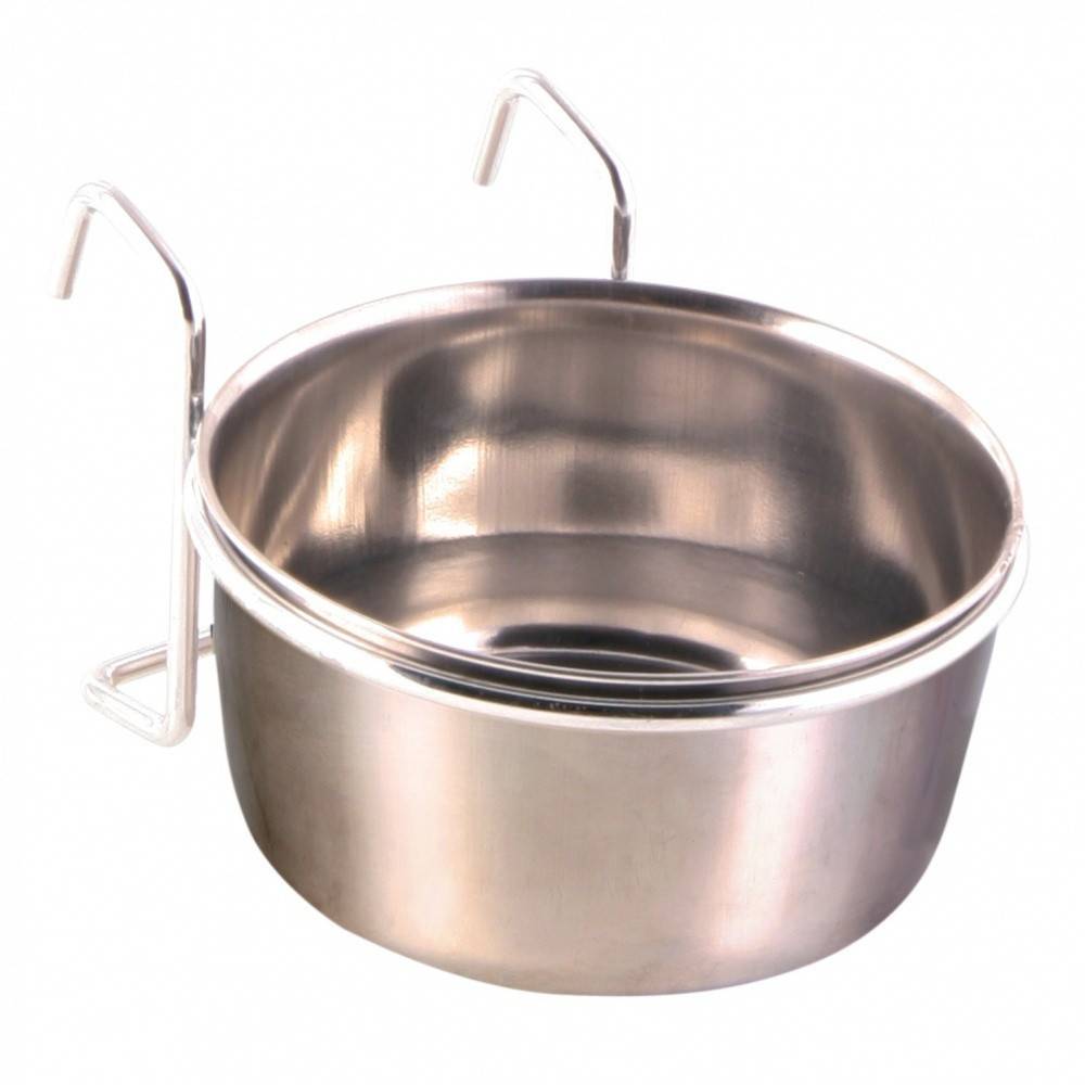 Trixie - Trixie - Mangeoire acier inoxydable avec support 300 ml ø 9 cm, oiseaux. - Imagen 2