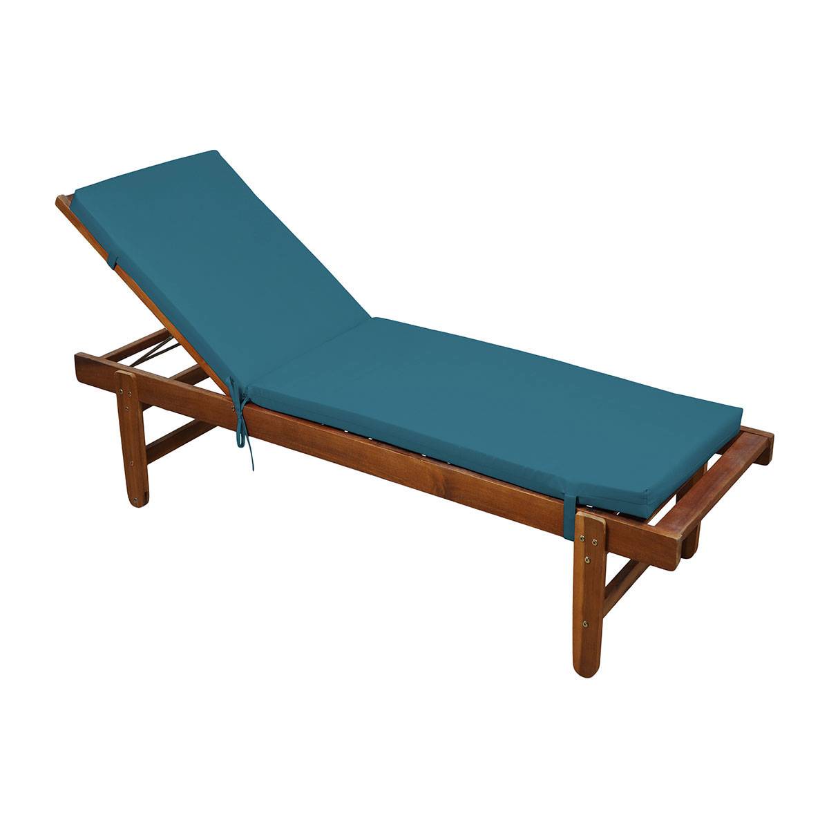 Home Maison - Matelas Bain de soleil extérieur imperméable MINORQUE - HOME MAISON - Polyester - Bleu Paon - Imagen 1