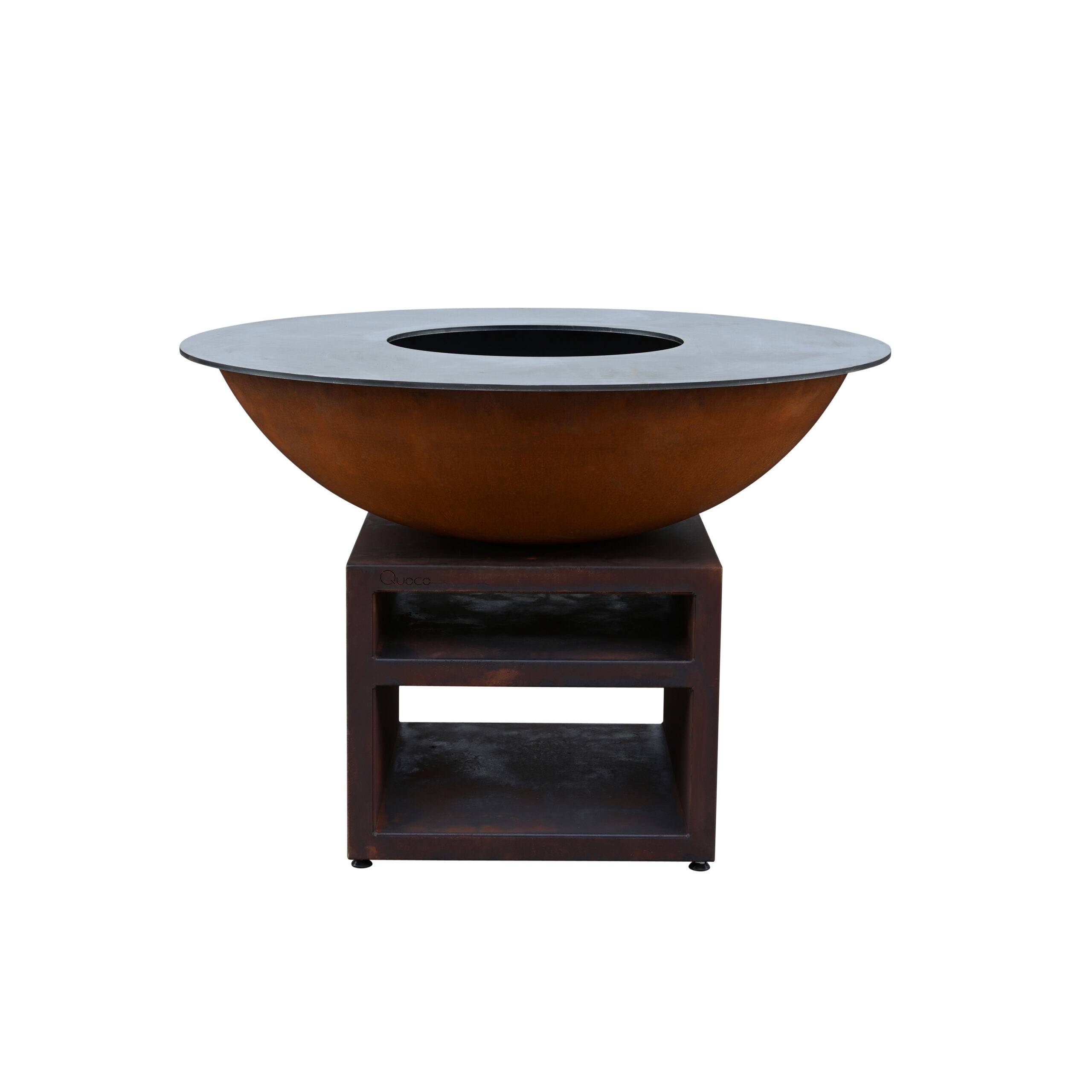 Quoco - Brasero Piatto Extra Large Corten Ø130 - Quoco - Imagen 1