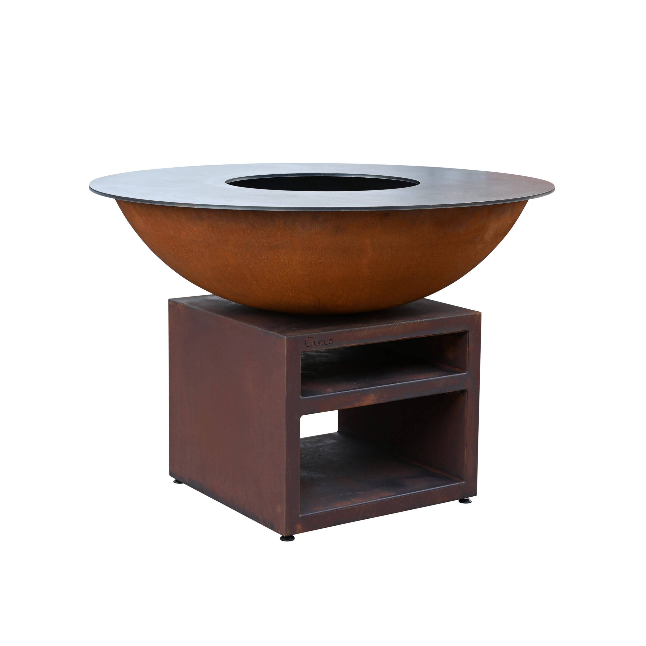 Quoco - Brasero Piatto Extra Large Corten Ø130 - Quoco - Imagen 2
