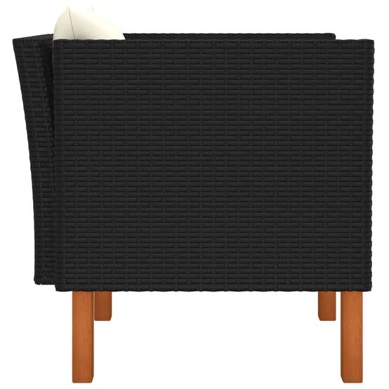 Canapé de jardin | Canapé D'extérieur | Sofa De Jardin Résine tressée et bois d'eucalyptus massif Maison Chic - Image 3