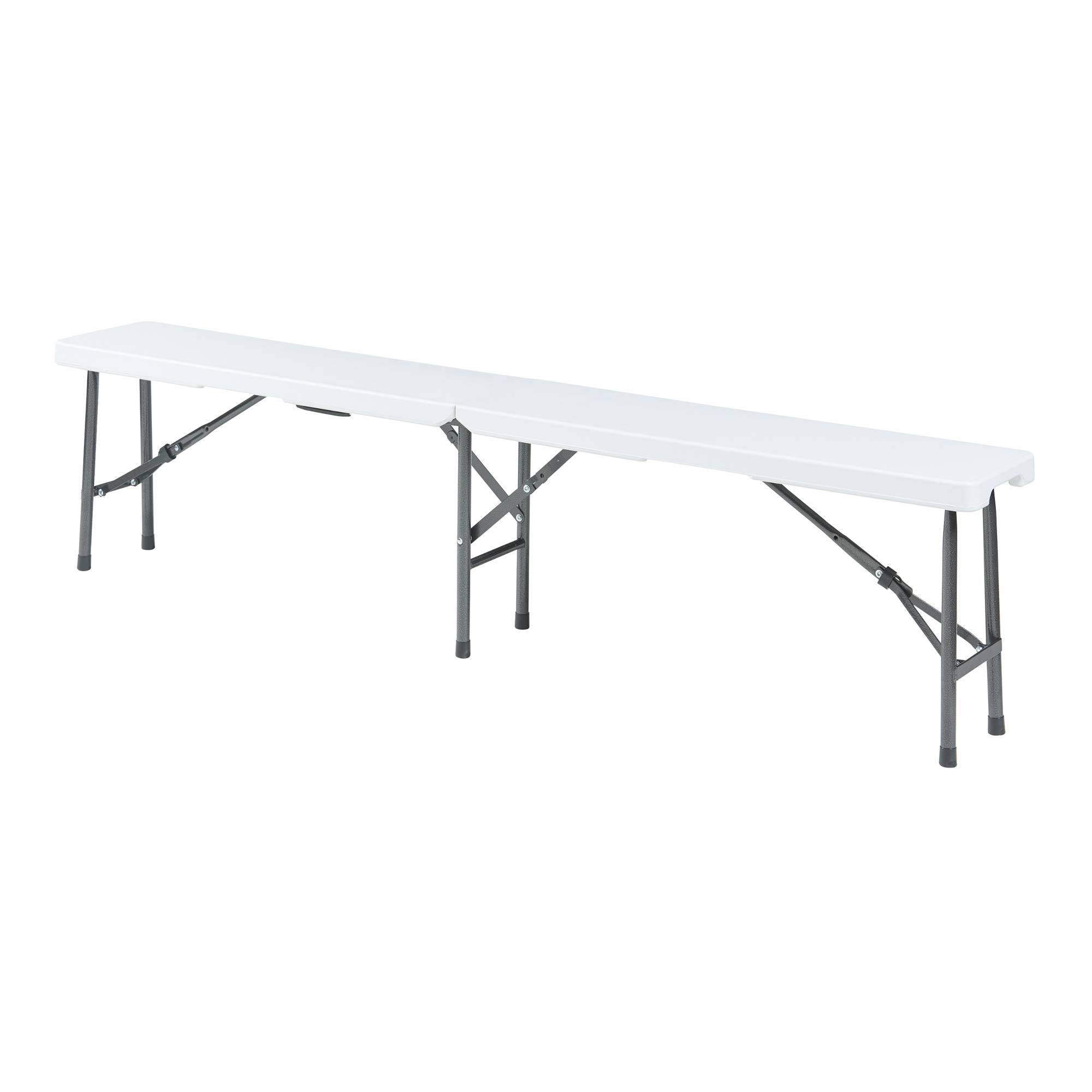 Lot de 2 bancs de camping pliables Ljusnarsberg 180 x 25 x 43 cm blanc [en.casa] - Imagen 8