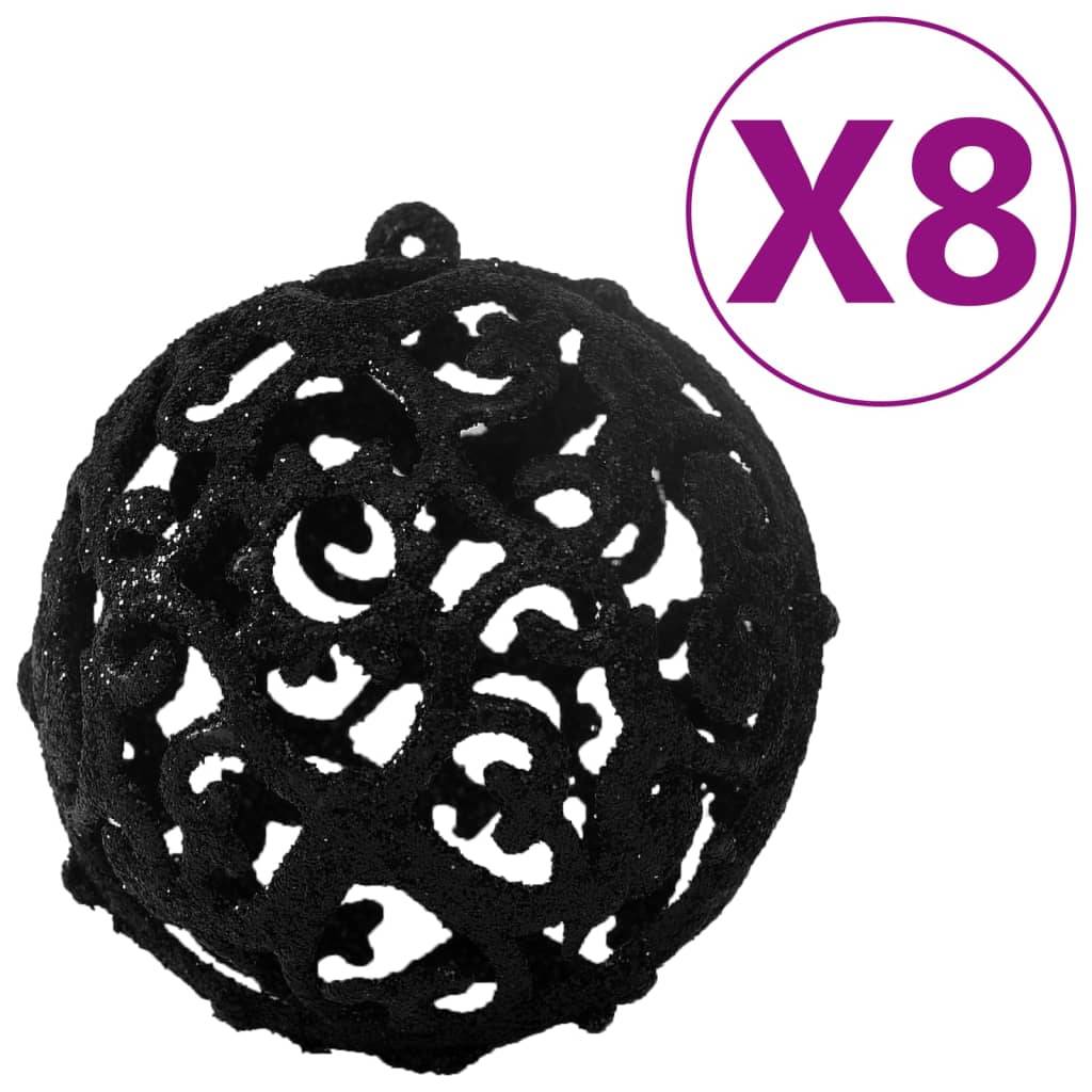 Ensemble de boules de Noël - Ornements de Noël - décorations de Noël 100 pcs Noir - Image 1