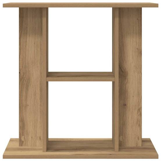 Meuble Aquarium Bois d'Ingénierie avec Étagères 60x30x60 cm Chêne Artisanal - ComfortXL Outdoor Living - Image 4