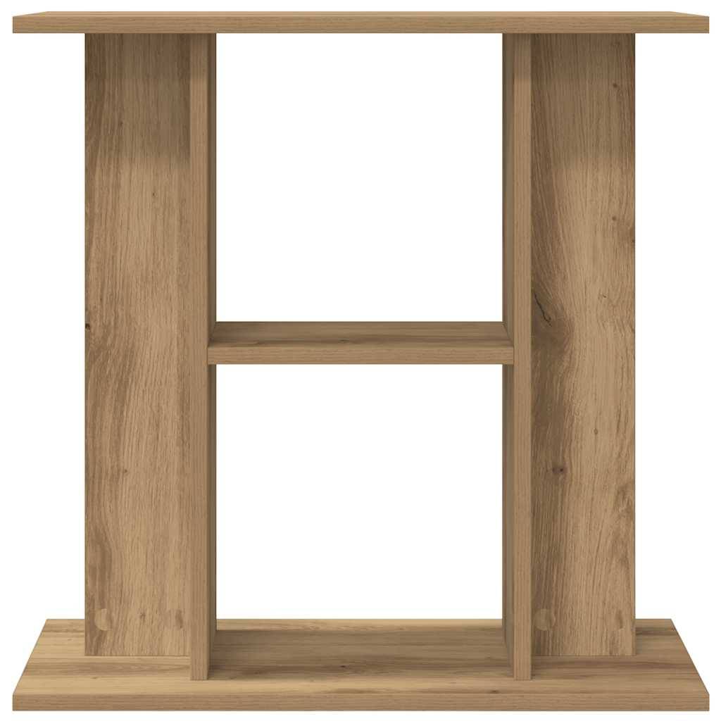 Meuble Aquarium Bois d'Ingénierie avec Étagères 60x30x60 cm Chêne Artisanal - ComfortXL Outdoor Living - Image 4