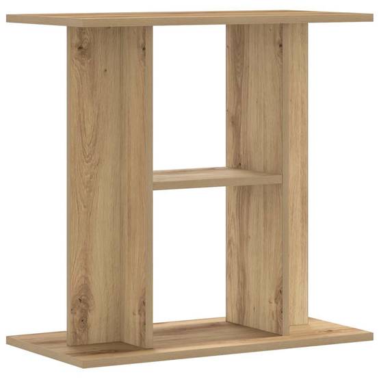 Meuble Aquarium Bois d'Ingénierie avec Étagères 60x30x60 cm Chêne Artisanal - ComfortXL Outdoor Living - Image 6