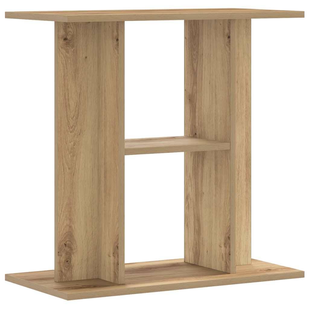 Meuble Aquarium Bois d'Ingénierie avec Étagères 60x30x60 cm Chêne Artisanal - ComfortXL Outdoor Living - Image 6