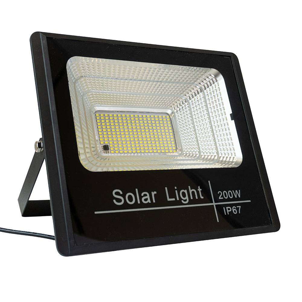 Projecteur solaire LED d'extérieur avec panneau solaire 400 Lumens 200W - TERRE JARDIN - Image 1