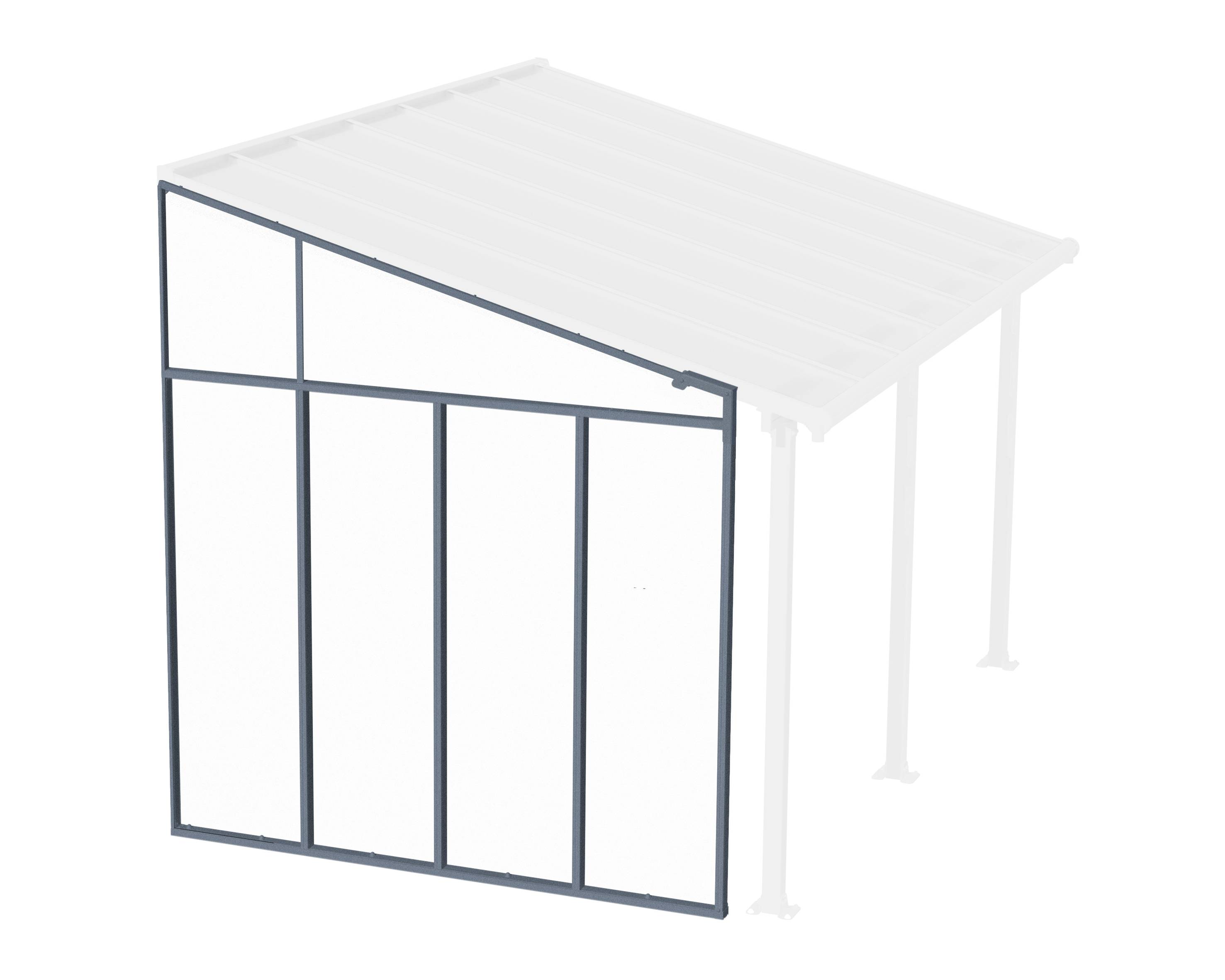 Canopia - Canopia Paroi latérale pour pergola 3 m Grise - Imagen 1