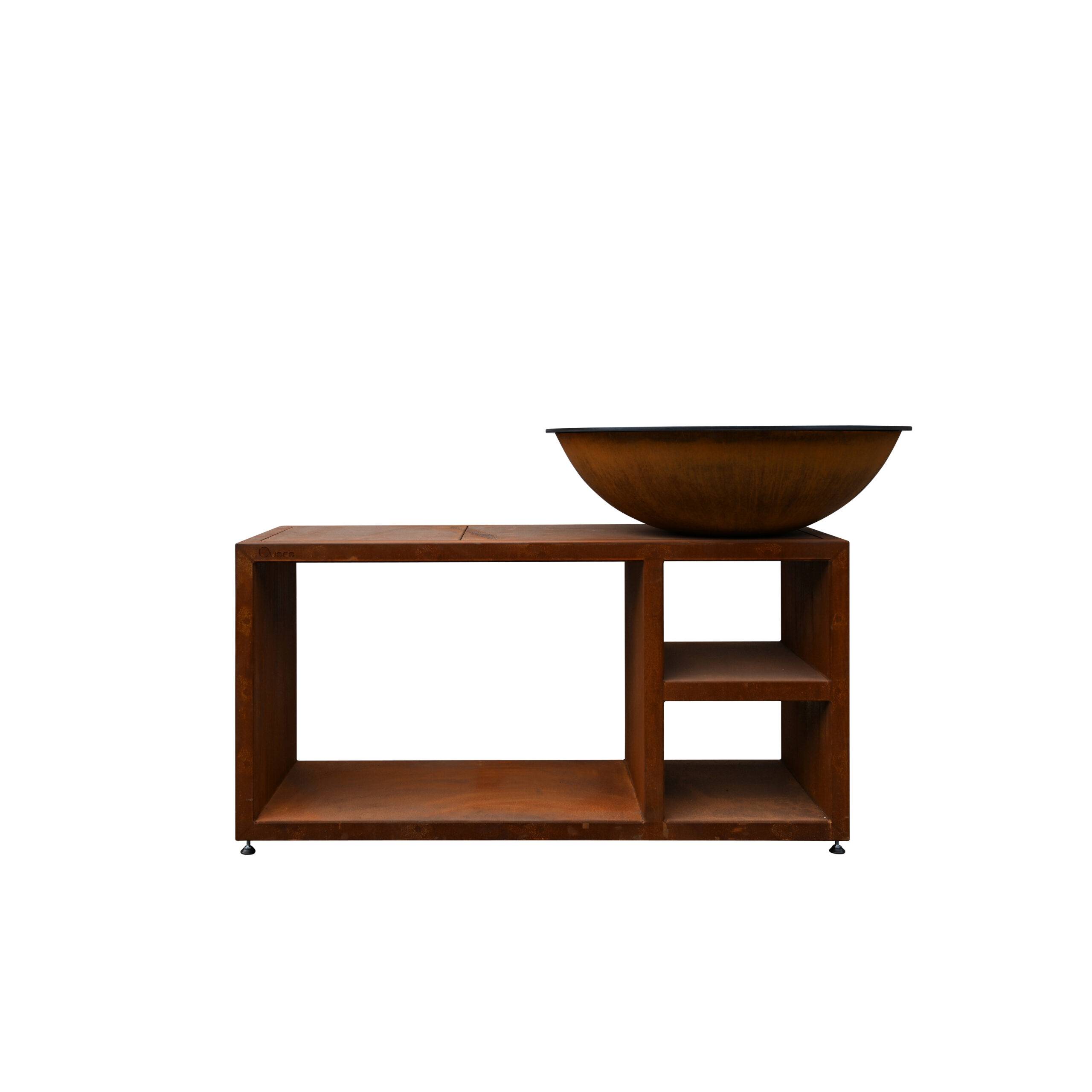 Quoco - Brasero Piatto Tavolo Large Corten diam94 - Quoco - Imagen 1