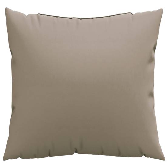 Coussins pour Salon de Jardin Lot de 4 Tissu Polyester Confortable pour Terrasse Taupe 50x50 cm – ComfortXL Outdoor Living - Image 3