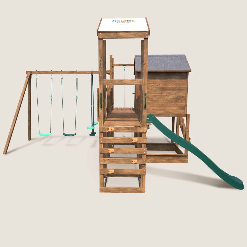 Soulet - Aire de jeux avec cabane et toboggan COTTAGE FUNNY - Image 10