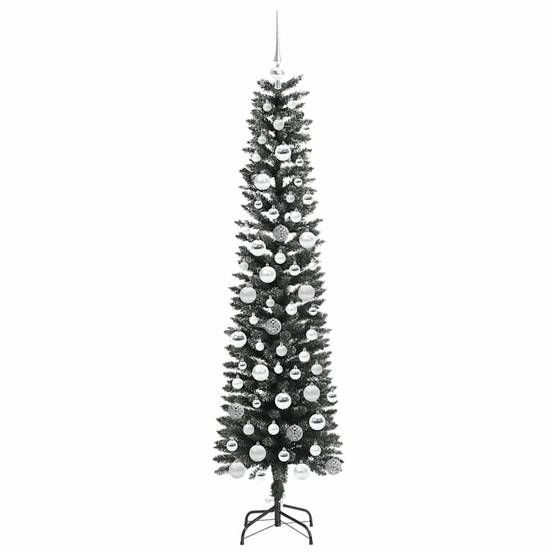ComfortXL - Sapin de Noël décoré 180 cm PVC intérieur extérieur avec 300 LED Vert – ComfortXL Outdoor Living - Image 4