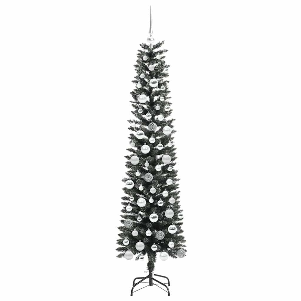 ComfortXL - Sapin de Noël décoré 180 cm PVC intérieur extérieur avec 300 LED Vert – ComfortXL Outdoor Living - Image 4