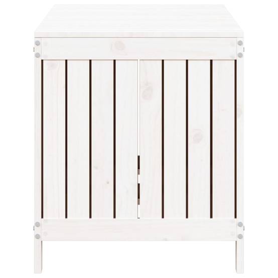 Coffre de jardin bois de pin blanc 121 x 55 x 64 cm - PANGIVO - Image 7