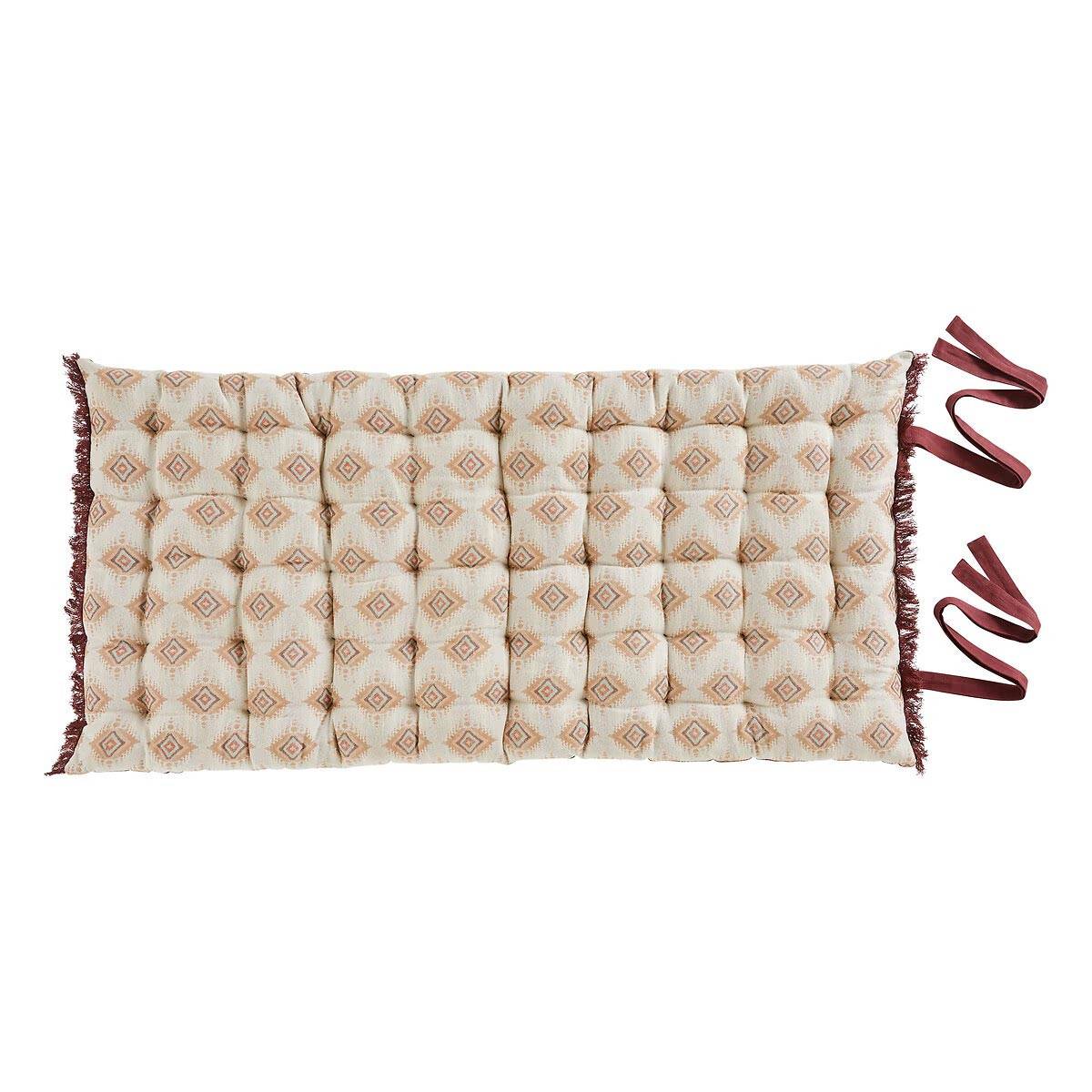 Atmosphera - Matelas de Sol Jacquard "Ikat" 60x120cm Beige Lin