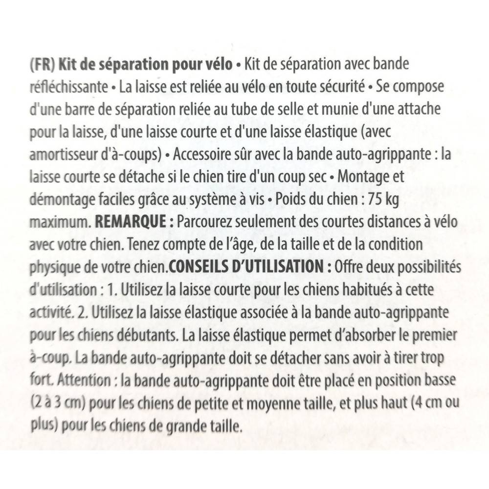 Attache de vélo pour chien, LANCE, pour chien de maximum 75 kg. - Image 4