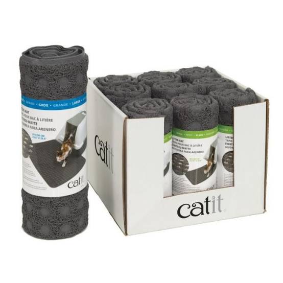 CAT IT Tapis pour bac a litiere - Grand format - 90 x 60 cm (35,5 x 23,5 po) - Pour chat - Image 3