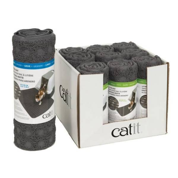 CAT IT Tapis pour bac a litiere - Grand format - 90 x 60 cm (35,5 x 23,5 po) - Pour chat - Image 3