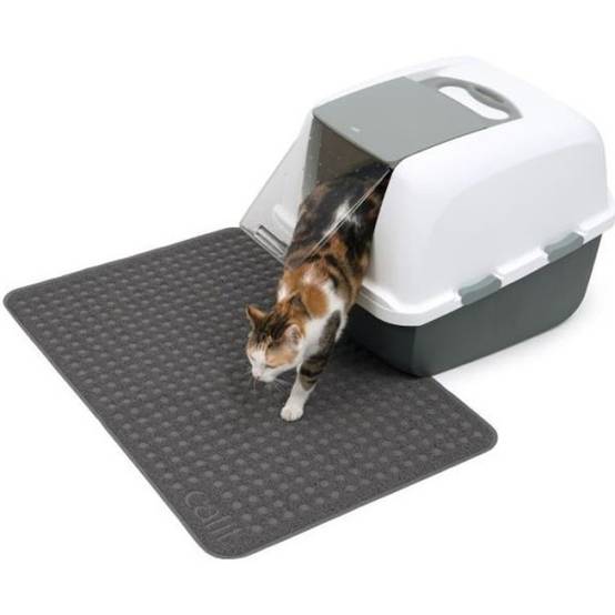 CAT IT Tapis pour bac a litiere - Grand format - 90 x 60 cm (35,5 x 23,5 po) - Pour chat - Image 1