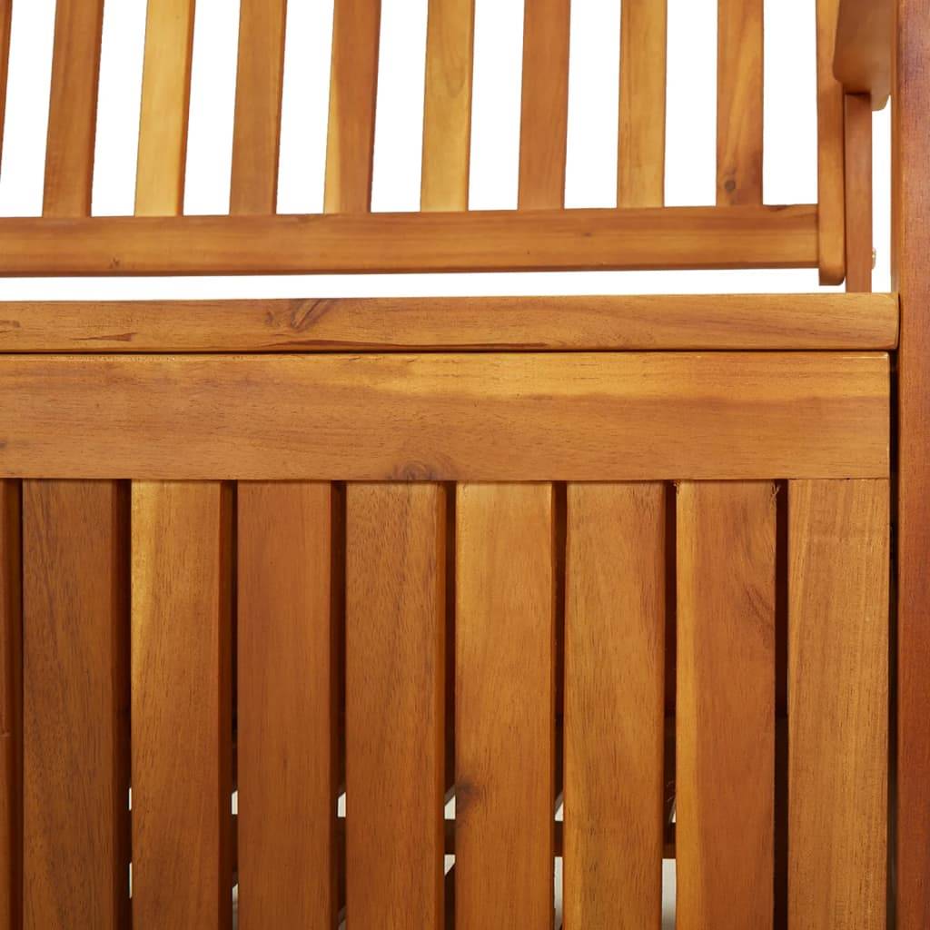 Banc de jardin | Banc de rangement 148 cm Bois d'acacia solide Maison Chic - Image 7