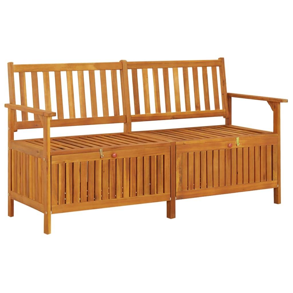 Banc de jardin | Banc de rangement 148 cm Bois d'acacia solide Maison Chic - Image 2