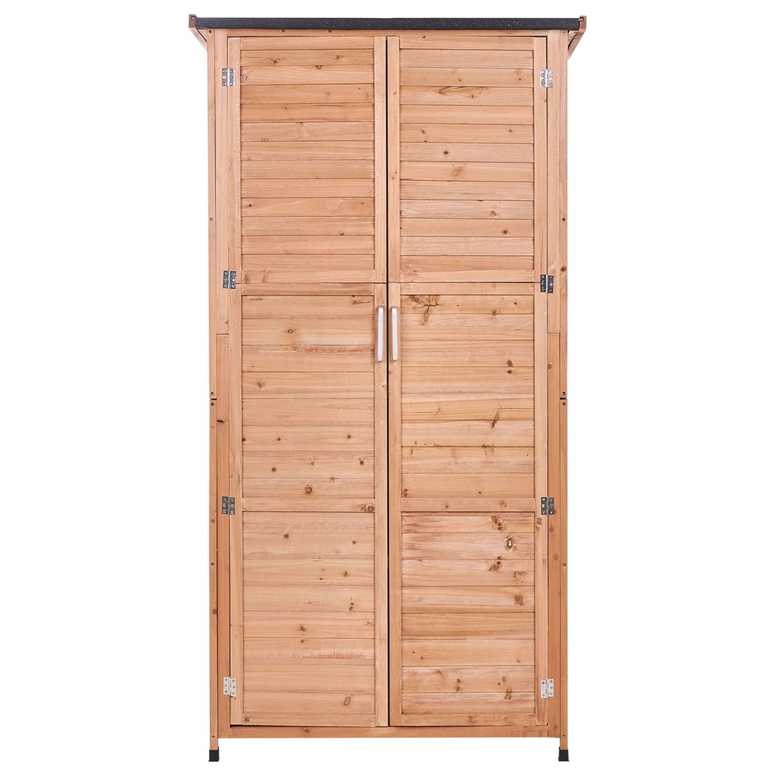 Beliani - Abri de jardin Bois de sapin Marron clair ARSEGO - 96x67x183- Beliani - Image 5