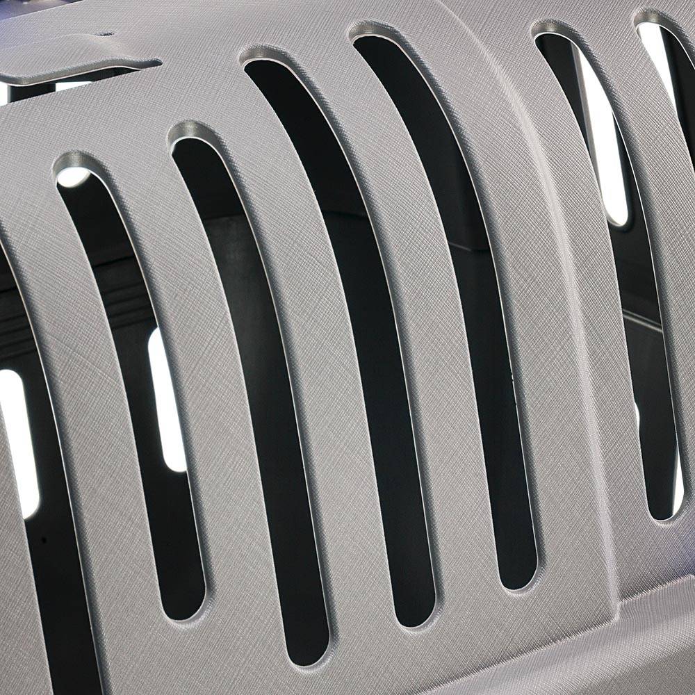 Ferplast - Ferplast Caisse de Transport Chat, Cage de Transport pour Chiens Petits et Chats jusqu'à 8 Kg, Porte Transparente Antichoc, Fentes d'aération, 37 x 57 - Imagen 7