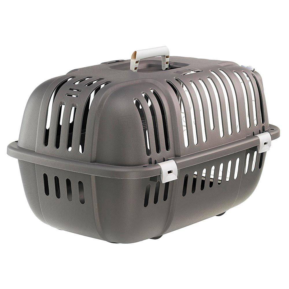 Ferplast - Ferplast Caisse de Transport Chat, Cage de Transport pour Chiens Petits et Chats jusqu'à 8 Kg, Porte Transparente Antichoc, Fentes d'aération, 37 x 57 - Imagen 9