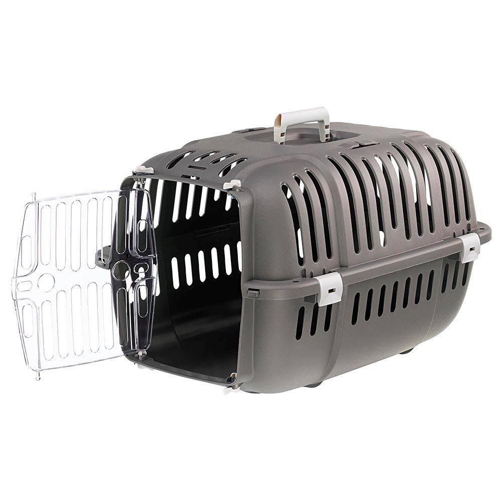 Ferplast - Ferplast Caisse de Transport Chat, Cage de Transport pour Chiens Petits et Chats jusqu'à 8 Kg, Porte Transparente Antichoc, Fentes d'aération, 37 x 57 - Imagen 6