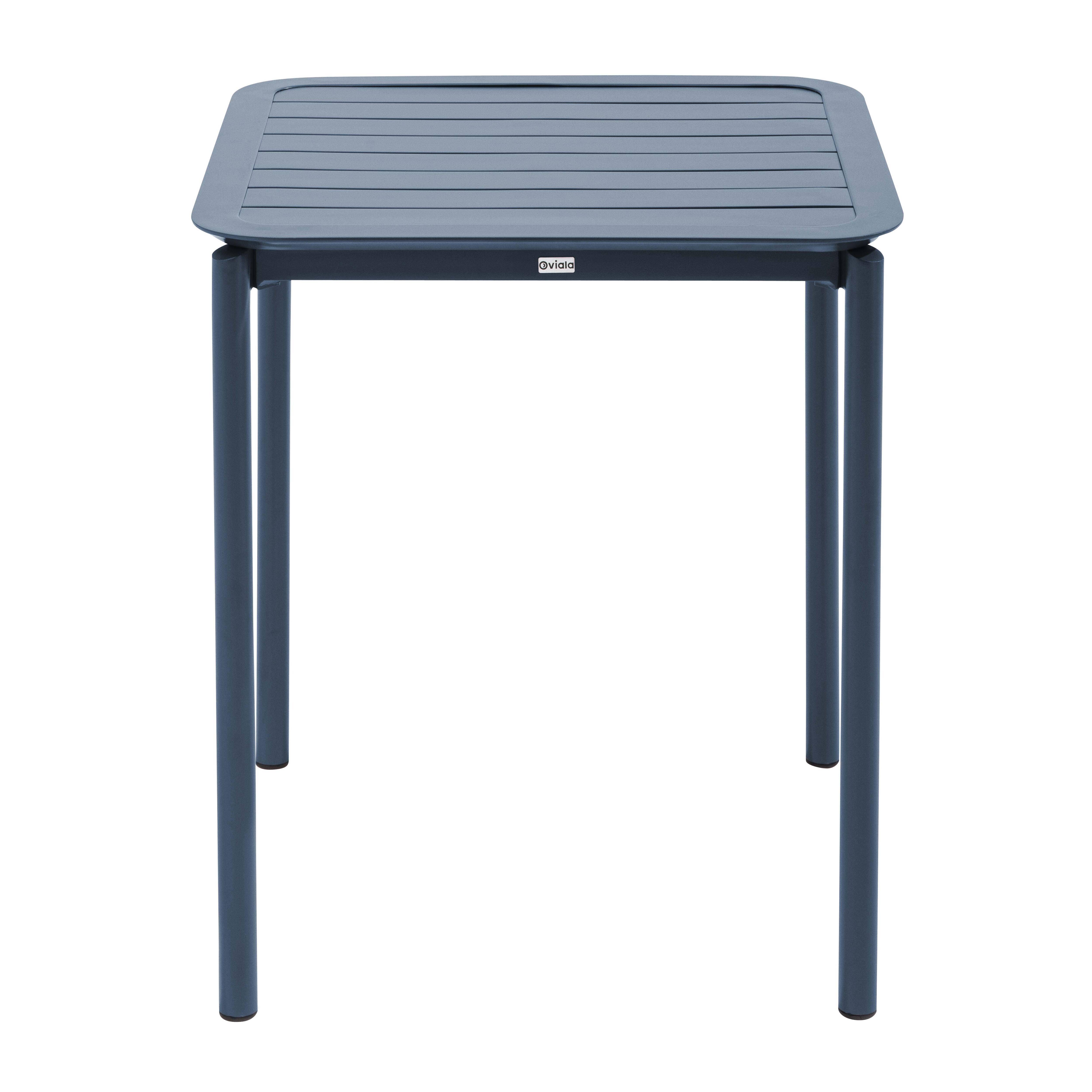 Oviala - Table carrée de terrasse (70x70cm) bleu foncé Almada - Oviala - Imagen 5