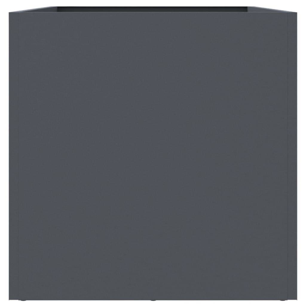Maison Chic - Jardinière, Bac à fleurs, Pot de fleurs anthracite 62x30x29 cm acier - Imagen 6