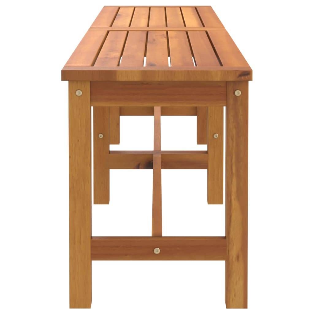 Helloshop26 - Banc de jardin meuble de patio d'extérieur terrasse 150 x 35 x 45 cm bois massif d'acacia - Imagen 3