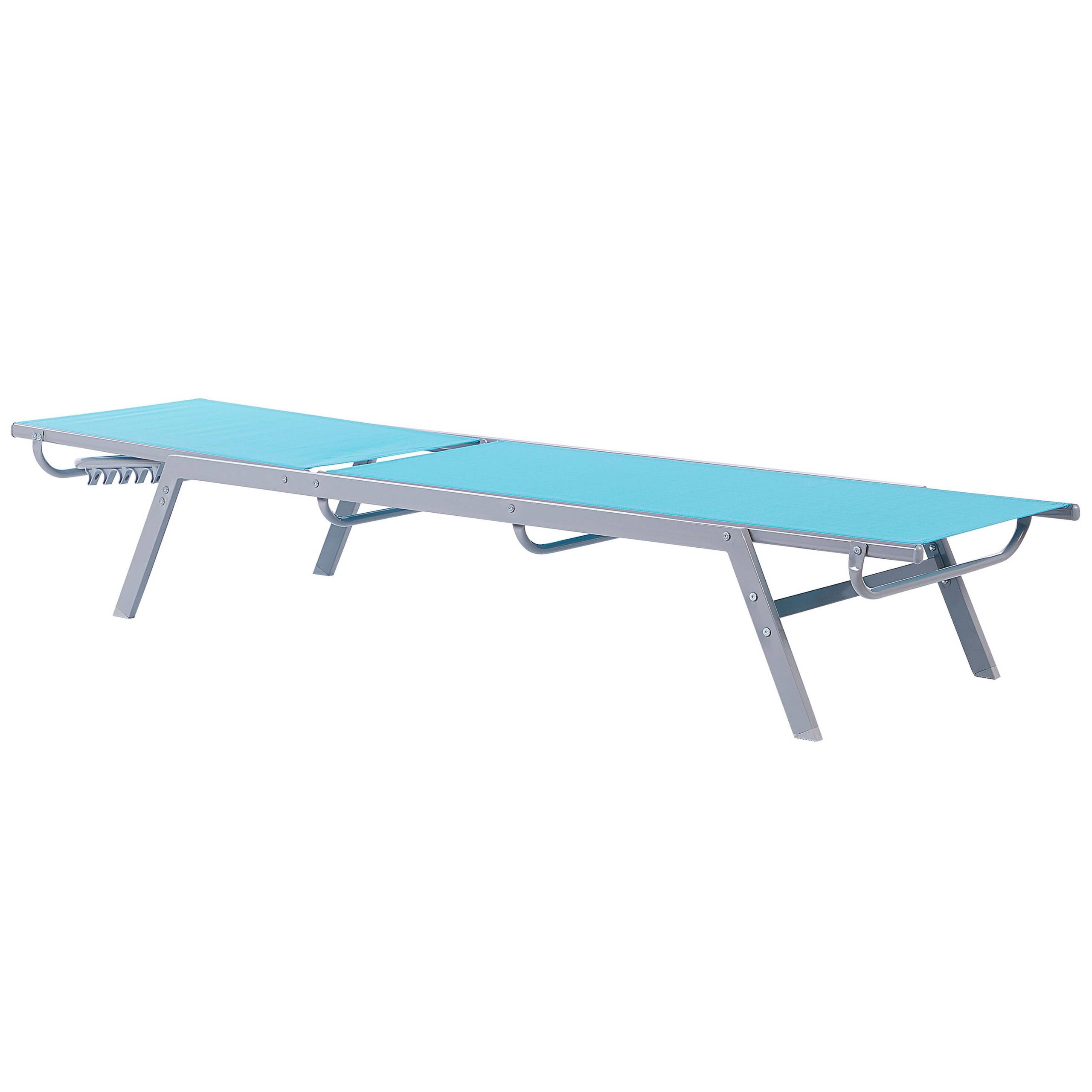 Beliani - Chaise longue Acier Bleu NOLI - 53x197x96- Beliani - Image 4