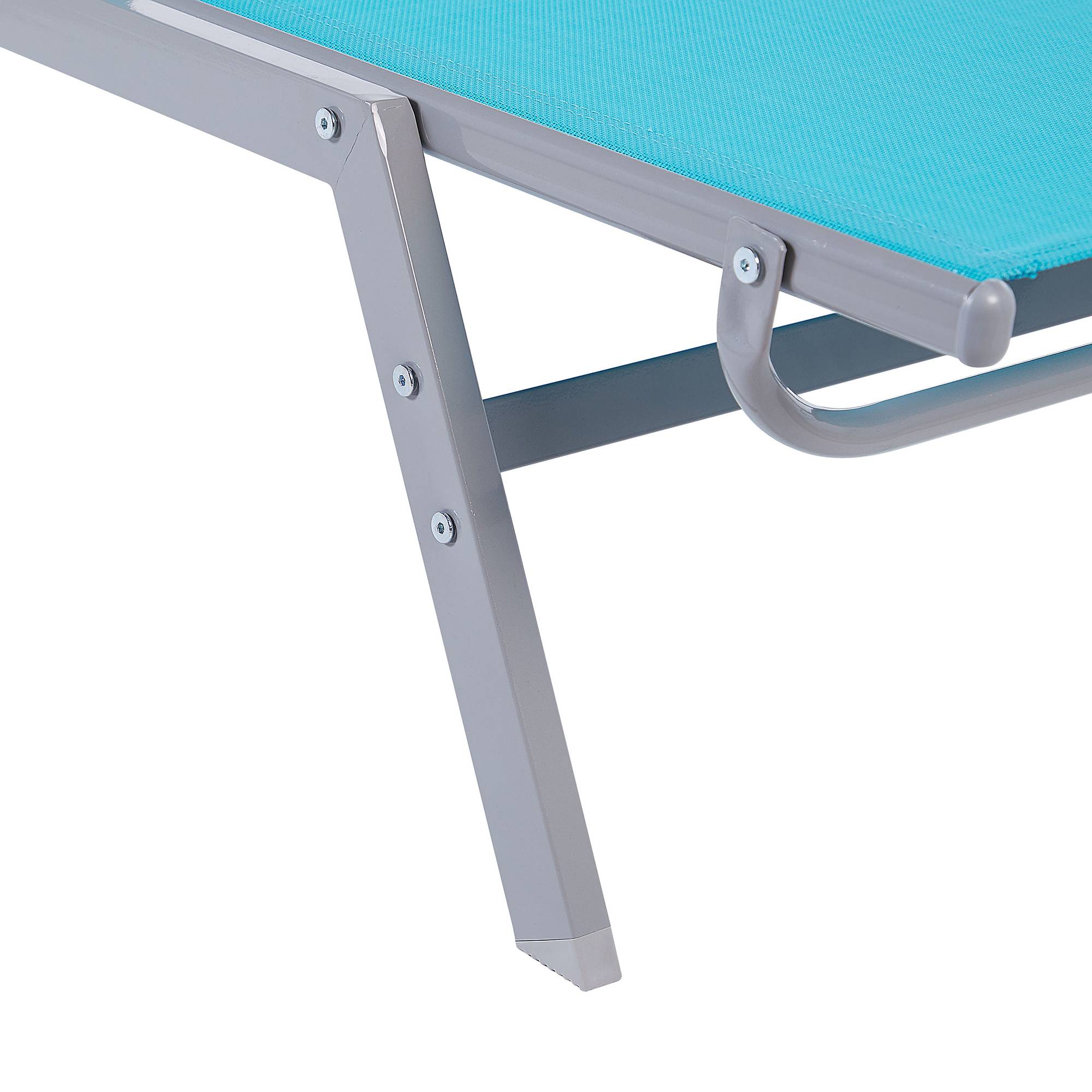 Beliani - Chaise longue Acier Bleu NOLI - 53x197x96- Beliani - Image 7