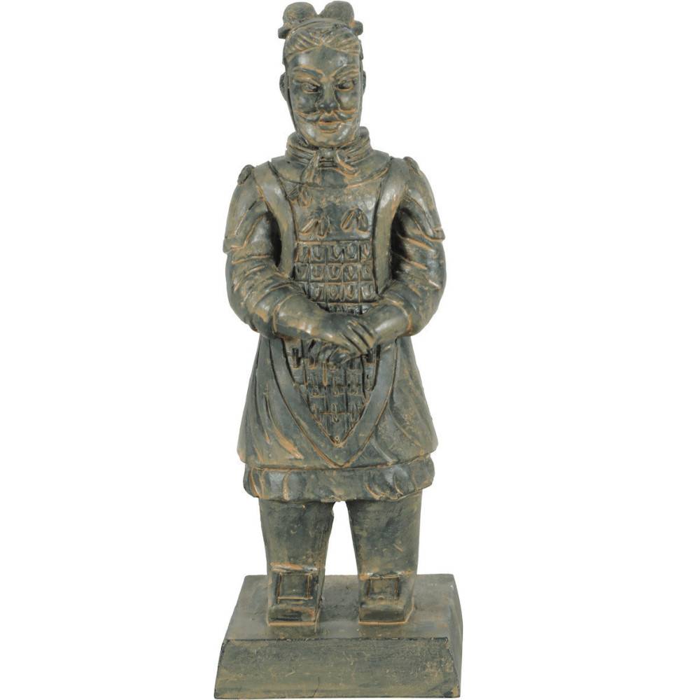 Statuette guerrier chinois Qin 5 L, hauteur 14 cm, décoration aquarium - Imagen 5