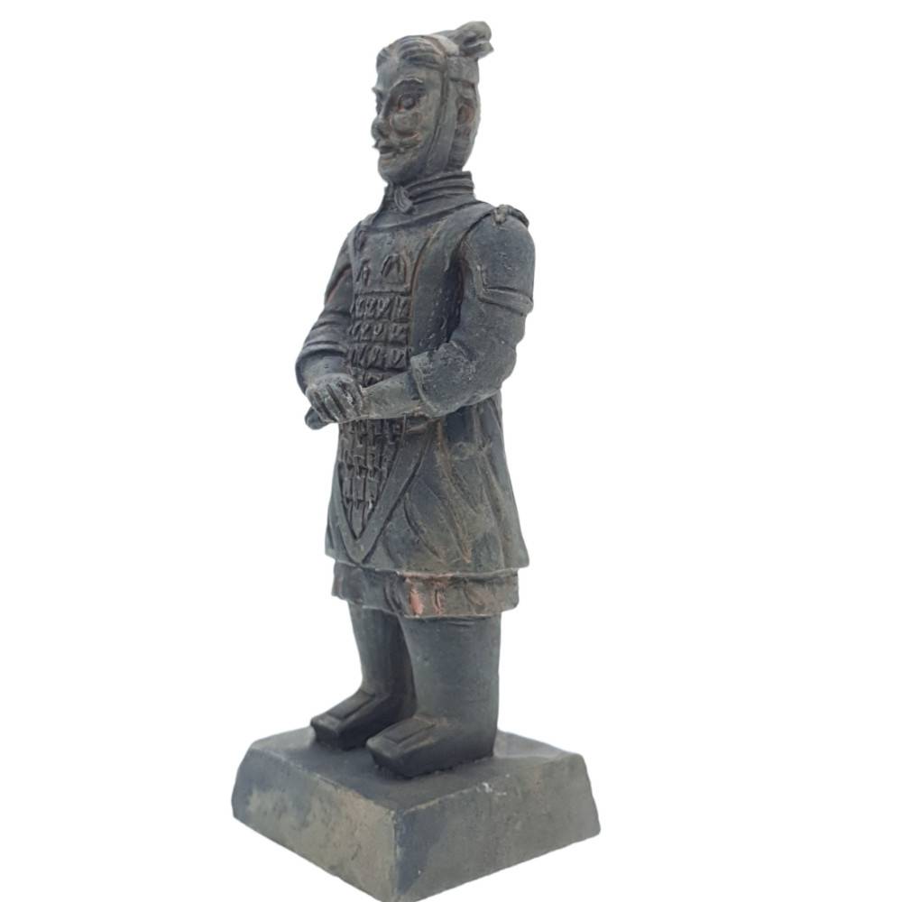 Statuette guerrier chinois Qin 5 L, hauteur 14 cm, décoration aquarium - Imagen 1